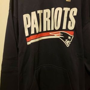 New England PATRIOTS, Navy Blue HOODIE- Size 2XL